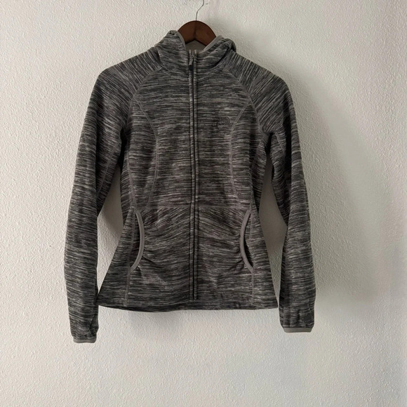 THE NORTH FACE Heather Polartec Fleece Full Zip Long Sleeve Jacket Size XS Fall - Picture 11 of 11